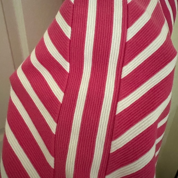 TALBOTS pink & white chevron dress - Picture 11 of 14